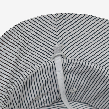 Blue & White Stripe Bucket Hat